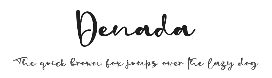 Denada by Stefani Letter — Script Handwritten Font