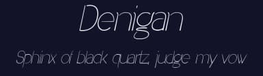 Denigan by Måns Grebäck — Sans Serif Font — thumbnail 2