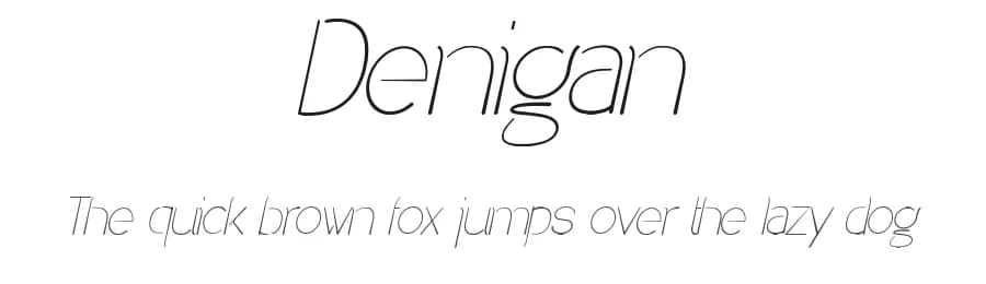 Denigan by Måns Grebäck — Sans Serif Font