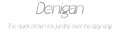 Denigan by Måns Grebäck — Sans Serif Font — thumbnail 1