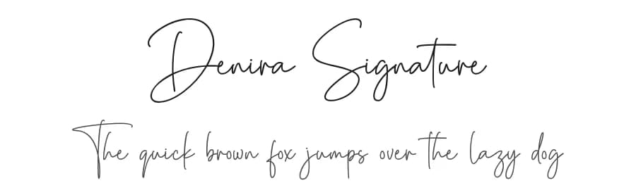 Denira Signature by Bluestype Studio — Script Handwritten Font