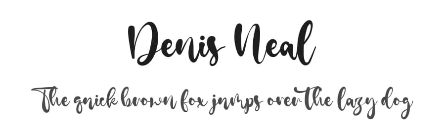 Denis Neal by Staircase Studio — Script Handwritten Font