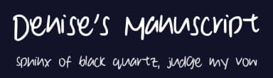 Denise's Manuscript by Rexxy — Script Handwritten Font — thumbnail 2