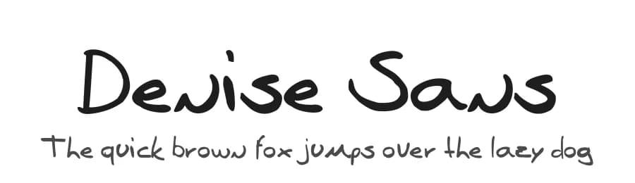 Denise Sans by Renato Michalischen — Script Handwritten Font