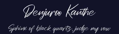Denjuroo Kanthe by Integritype Studio — Script Handwritten Font — thumbnail 2