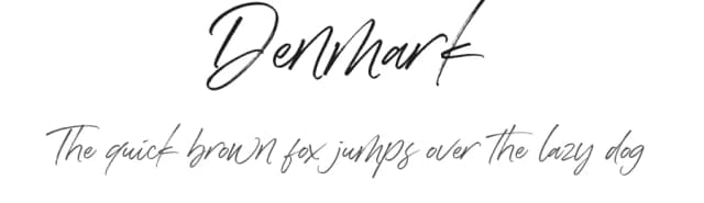 Denmark by Letteralle Studios — Script Handwritten Font