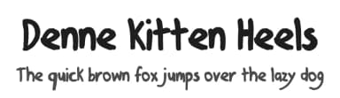 Denne Kitten Heels by Denne — Script Handwritten Font — thumbnail 1