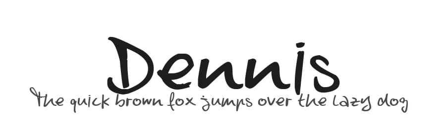 Dennis by Dna — Script Handwritten Font