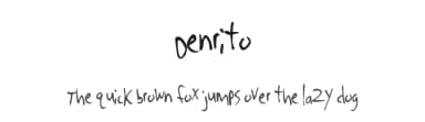 Denrito by Spork Thug Typography — Script Handwritten Font — thumbnail 1
