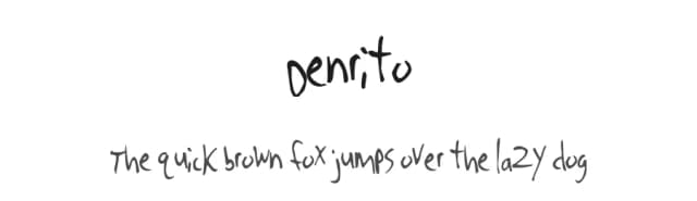 Denrito by Spork Thug Typography — Script Handwritten Font