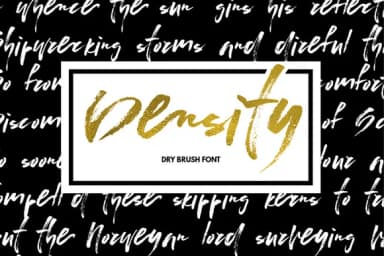 Density Font by Favete Art — Script Handwritten Font — thumbnail 1