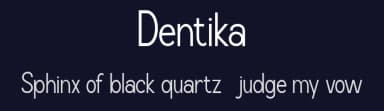 Dentika by Achmad Yani — Sans Serif Font — thumbnail 2