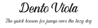 Dento Viola by UI Creative — Script Handwritten Font — thumbnail 1