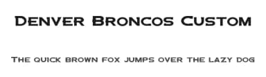 Denver Broncos Custom by Denver Broncos — Sans Serif Font — thumbnail 1