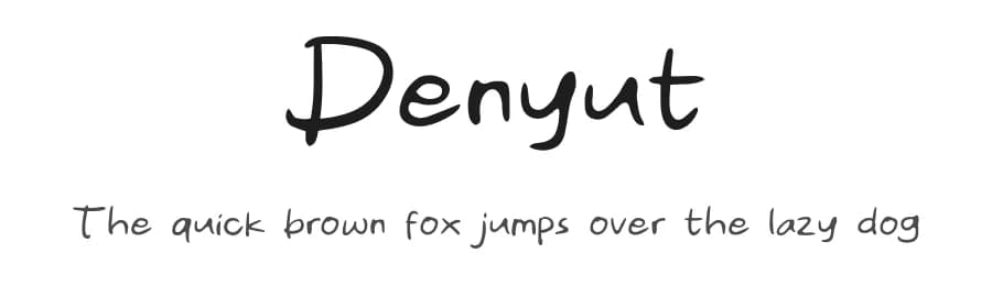 Denyut by Khurasan — Script Handwritten Font