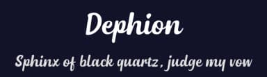 Dephion by Locomotype — Script Handwritten Font — thumbnail 2