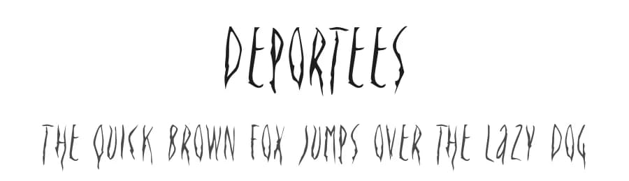 Deportees by Typodermic Fonts — Script Handwritten Font