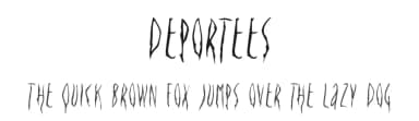 Deportees by Typodermic Fonts — Script Handwritten Font — thumbnail 1