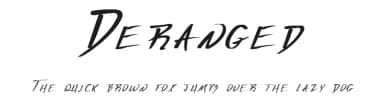 Deranged by Cambridge Fontworks — Script Handwritten Font — thumbnail 1