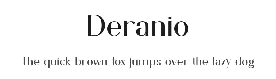 Deranio by Patria Ari Typestudio — Sans Serif Font