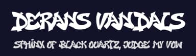 Derans Vandals by Ipunk Zsq — Script Handwritten Font — thumbnail 2