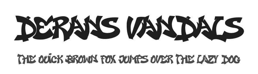 Derans Vandals by Ipunk Zsq — Script Handwritten Font