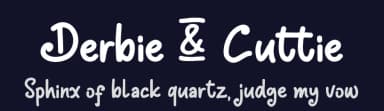 Derbie & Cuttie by mlkwsn — Script Handwritten Font — thumbnail 2
