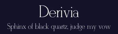 Derivia by Ekloff Design — Serif Font — thumbnail 2