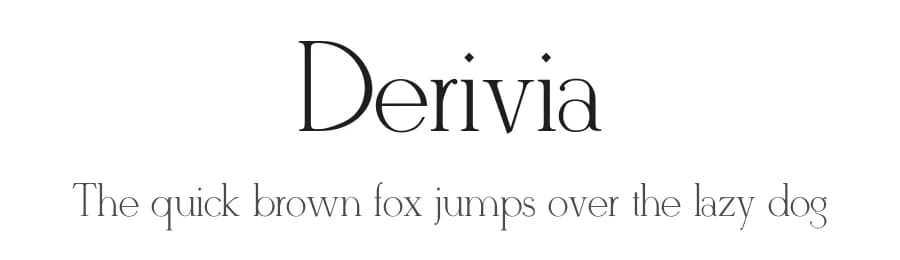 Derivia by Ekloff Design — Serif Font