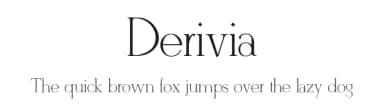 Derivia by Ekloff Design — Serif Font — thumbnail 1
