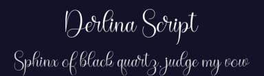 Derlina Script by Nurul Kamal — Script Handwritten Font — thumbnail 2