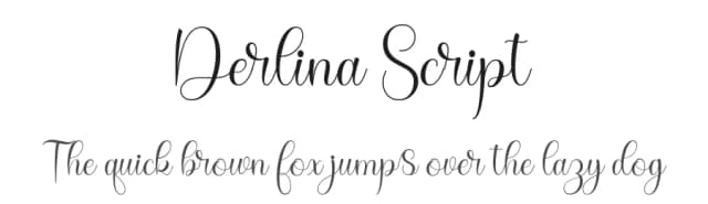 Derlina Script by Nurul Kamal — Script Handwritten Font