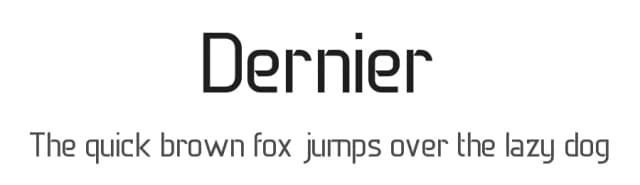 Dernier by Hareesh Seela — Sans Serif Font