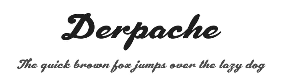 Derpache by Edignwn Type — Script Handwritten Font