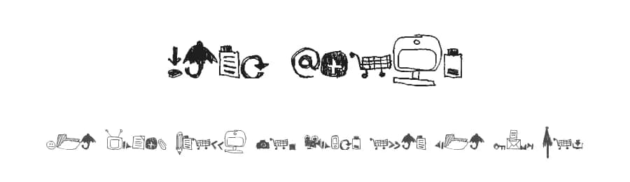 Derp Icons by Xerographer Fonts — Dingbats Font