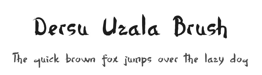 Dersu Uzala Brush by Roland Huse Design — Script Handwritten Font