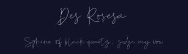 Des Rosesa by ReyreyBlue — Script Handwritten Font — thumbnail 2