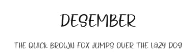 Desember by Etik Fatimah — Script Handwritten Font — thumbnail 1
