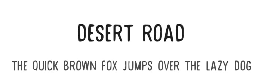 Desert Road by Zansari — Script Handwritten Font