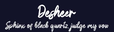 Desheer by Skiiller Studio — Script Handwritten Font — thumbnail 2