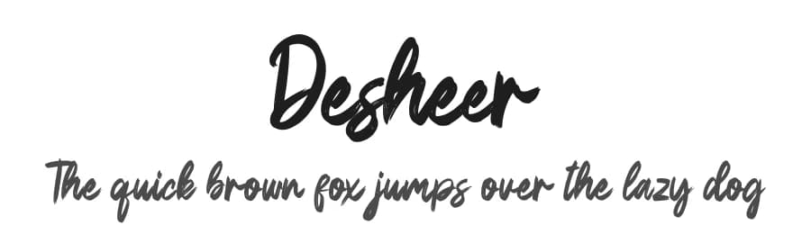 Desheer by Skiiller Studio — Script Handwritten Font