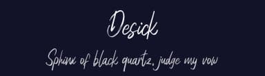 Desick by Riki — Script Handwritten Font — thumbnail 2