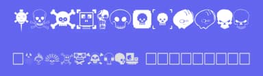 Designers Skulls by Ekkehard Beck — Dingbats Font — thumbnail 3