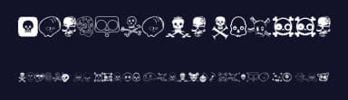 Designers Skulls by Ekkehard Beck — Dingbats Font — thumbnail 2