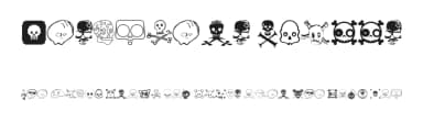Designers Skulls by Ekkehard Beck — Dingbats Font — thumbnail 1