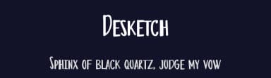 Desketch by erik5541 — Script Handwritten Font — thumbnail 2