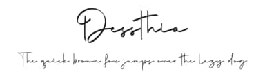 Dessthia by RantautypeStudio — Script Handwritten Font — thumbnail 1