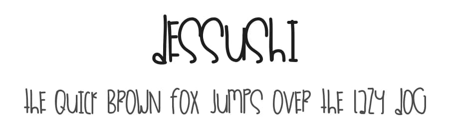 Dessushi by Des Gomez — Script Handwritten Font