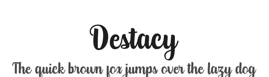 Destacy by Alandya TypeFoundry — Script Handwritten Font