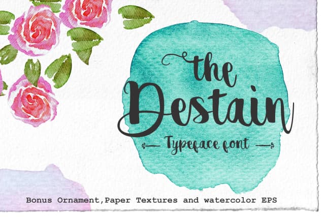 Destain Font by Greataris — Script Handwritten Font